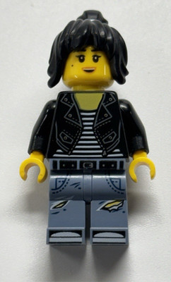 LEGO Nya Minifigure Leather Jacket and Jeans High School Outfit Ninjago