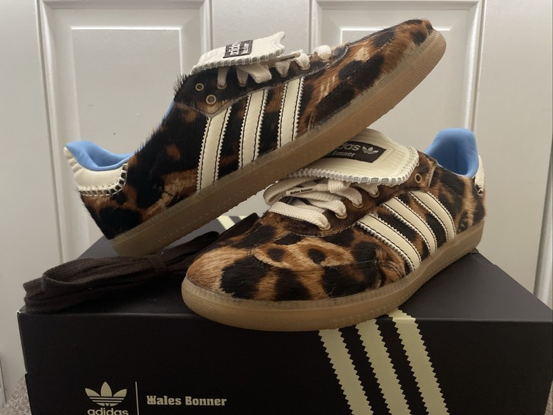 Adidas Wales Bonner Samba Pony Leopard Size 9.5