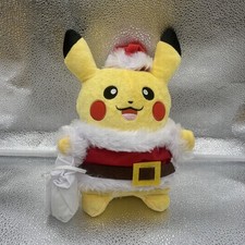 Pokemon Pikachu Santa Claus Christmas Plush Toy 9" w/ Working Gift Sack