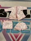 Vintage Superstar Barbie Era Pink silky Nightwear pajama set 3 piece