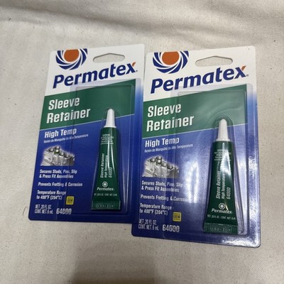 Permatex Set of 2 High Temperature Sleeve Retainers Thread Locker 2x6ml Tube