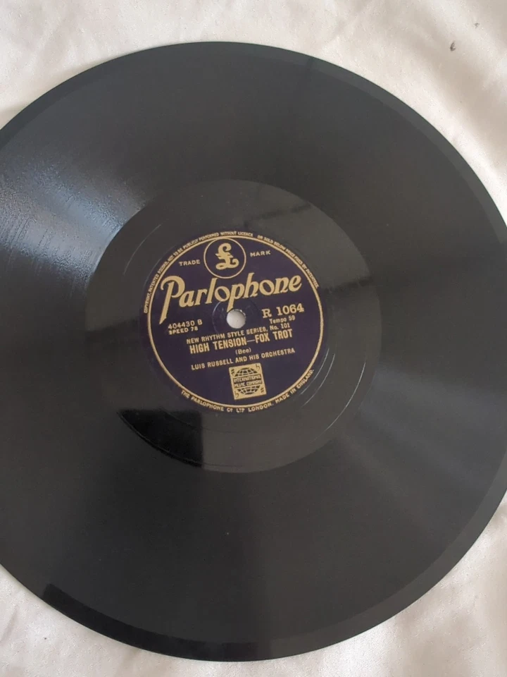 LUIS RUSSELL AND HIS ORCHESTRA HIGH TENSION 78RPM PARLOPHONE R1064 - Image 4 of 4