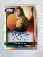 2025 Topps Star Wars FINEST LEE JUNG JAE Auto JEDI MASTER SOL Smugglers Outpost