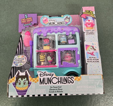 Disney Munchlings Ice Cream Cart Playset 10 Piece Toy Set with Scented Figures