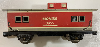 Marx train - 7 inch 3855 Monon Caboose - Knuckle Coupler | eBay