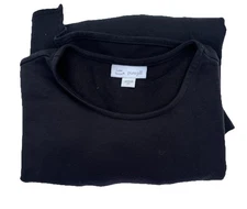 Pure Jill Fit Side-Tie Top Women’s LP Black Wardrobe Basic XS J.Jill Oversized