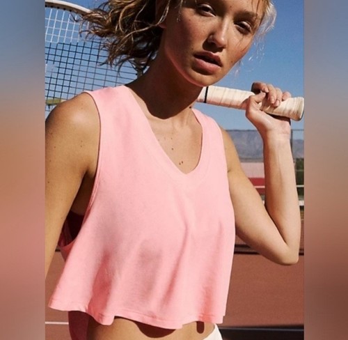 EUC Free People Movement Good Sport Tank Papaya Punch Peach Crop Size XL - Picture 2 of 12