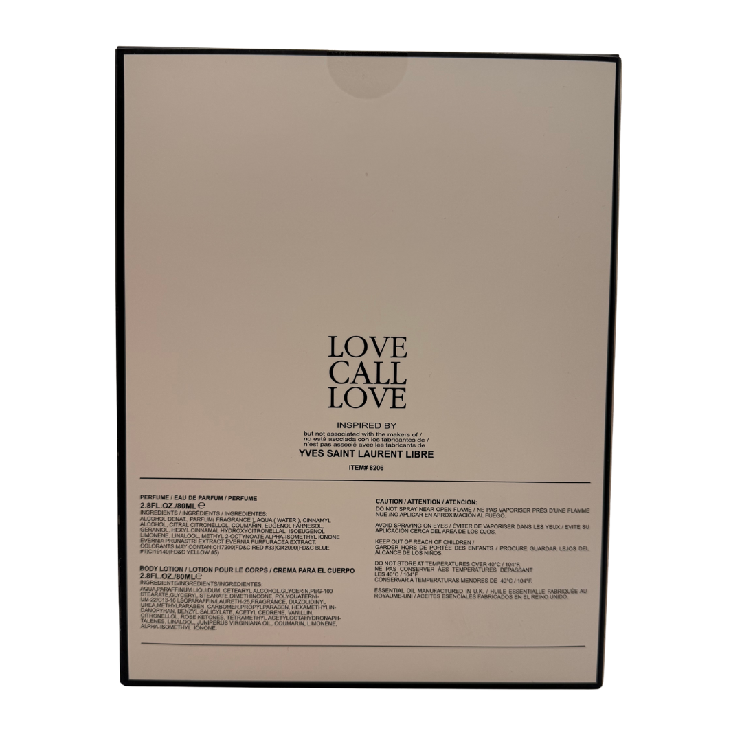 ZTG Fragrances Love Call Love Gift Set 100ml EDP + 80ml Lotion
