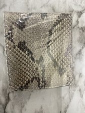Men's Python Leather Bifold Wallet Real Genuine Snake Skin