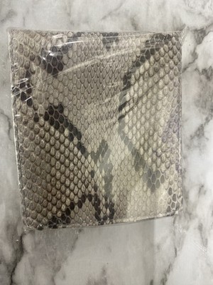 Men's Python Leather Bifold Wallet Real Genuine Snake Skin