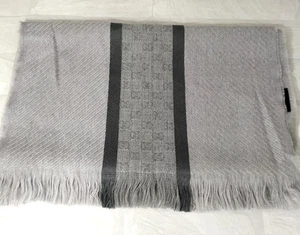 Étole GUCCI grise 74,8 pouces