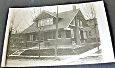 Outside View of House Exterior -RPPC- Stamp Box-Divided Back (1907-1914).  
