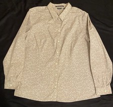 Eddie Bauer Relaxed Fit Plaid Cotton Long Sleeve Button Down Mens 2XL