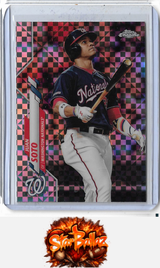 Juan Soto 2020 Topps Chrome #12 X-Fractor