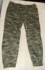 Vintage Rugged Camo Cargo Pants Men's Large Army Military Camouflage