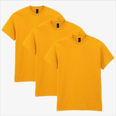 Gildan 5000 Heavy Cotton T-Shirt 3er Pack S-5XL | 100% Baumwolle Mehrfarbig