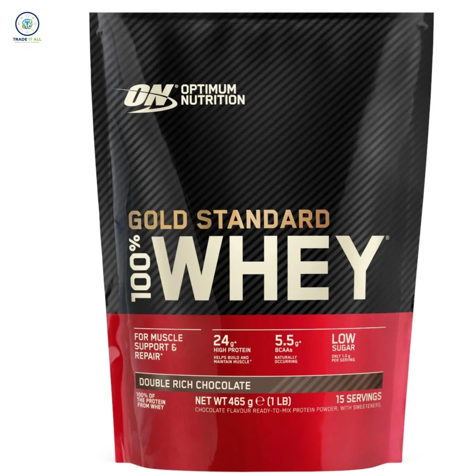 Optimum Nutrition Gold Standard 100% Whey Protein- Double Rich Chocolate 465g