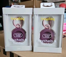 Set Of 2 Heyday Silicone Apple Airtag Holder & Keychain
