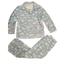 Nick  nora kids 4t cloud pajama set flannel boys girls unisex