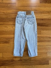 Little Levis Vintage Jeans 4 Slim 550 Light Wash Kids 18x15 Denim