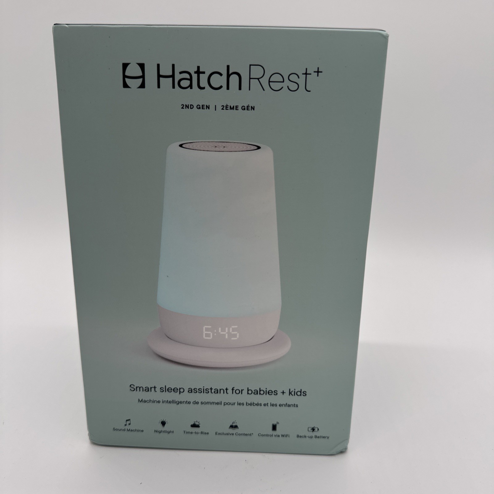 New HATCH REST+ 2nd Gen Smart Sleep Assistant Babies Kids Nightlight Sealed
