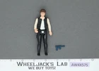 Han Solo BIG HEAD 100% Complete Star Wars 1977 Kenner Action Figure NO REPRO