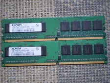 2GB (2x1GB) ELPIDA EBE10UE8ACWA-8G-E 1Rx8 PC2...