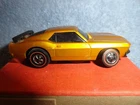 Hot Wheels Redline Sizzlers Mustang.Gold color body.  Original 1969 Mexico. USED