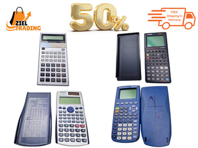 4er Set Casio CFX-9850G - FX-570 - FX-991ES & Texas TI-82 STATS Taschenrechner