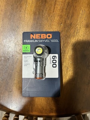 NEBO Franklin Swivel 600 Lumen COB LED Gray Rechargeable Handheld Work Light