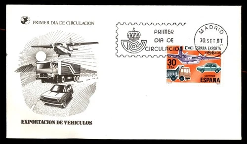 Mayfairstamps Spain FDC 1981 Export of Vehicles First Day Cover aaw_37361