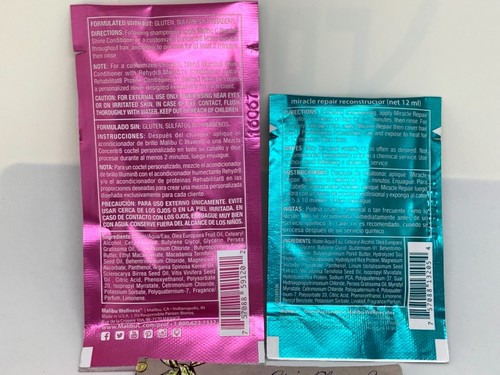 2 PIECE SET MALIBU PROFESSIONAL ILLUMIN8 SHINE CONDITIONER & HAIR RECONSTRUCTOR - Picture 7 of 12