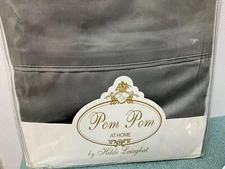 Pom Pom at Home Hilde Leiaghat BAMBOO Pillowcases - Stone Grey - Standard Queen