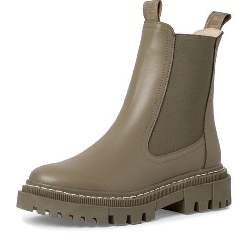 Tamaris Chelsea Boot Mandala 1-25491-41 737 Leder Stiefelette pale green grün - Bild 2 von 6
