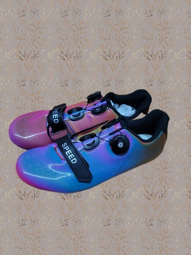 Luminous Multicolor Road Cycling Self-locking Unisex Speed Biking Bicycle Shoes - Picture 4 of 6