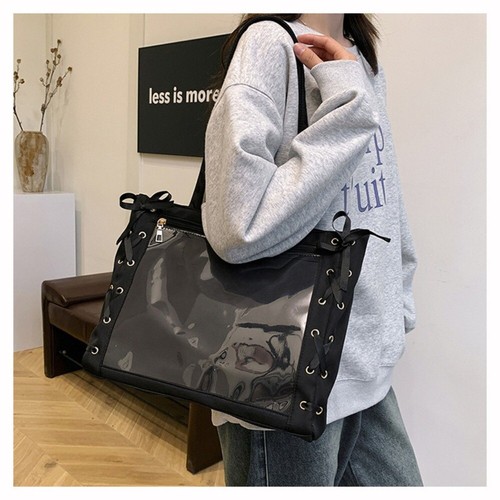 Y2K Tote Bag Ballet Style Shoulder Bag Kawaii Shoulder Pain Bag Student - Picture 9 of 16