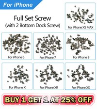 For iPhone X XS MAX XR 8 7 6 5 Replacement Full Screw Set 2X Bottom Star Screws