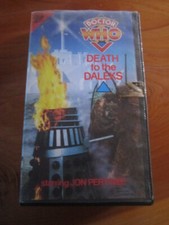 VHS VIDEO TAPE DOCTOR WHO DEATH TO THE DALEKS    ** GREAT ** MUST SEE *