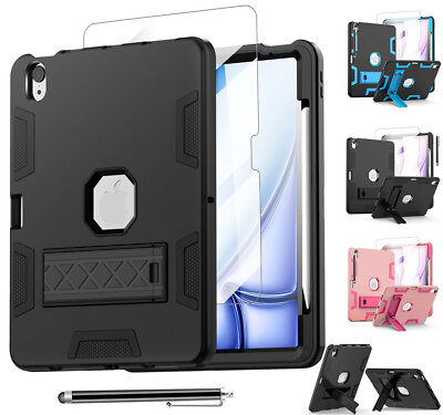 For iPad Air M2 13''/11'' 2024 Case Shockproof Heavy Duty Cover w Screen Protector