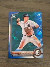 2022 Bowman Chrome Sapphire Prospects Izaac Pacheco #BCP106 Detroit Tigers