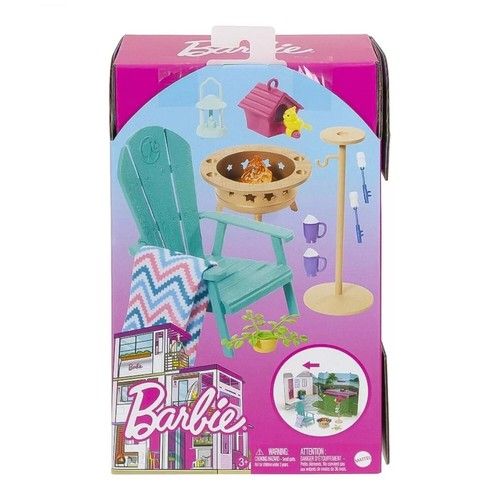 BARBIE FURNITURE PLAYSET ACCESSORIES BBQ / GARDEN SET / MAKE-UP TABLE TOY MATTEL - Picture 14 of 30
