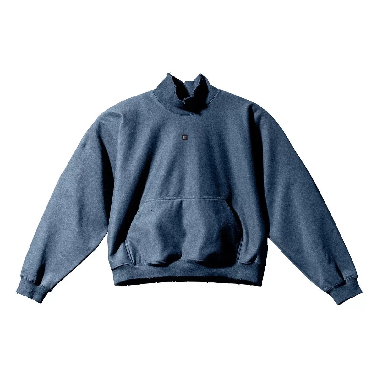Yeezy Gap Balenciaga High Neck Distressed Mockneck Sweater Yeezy Gap Balenciaga High Neck Distressed Mockneck Sweater