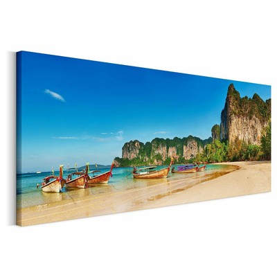 Leinwandbild Wandbild Canvas Bild Palma Strand Beach Sand Natur Himmel Freiheit