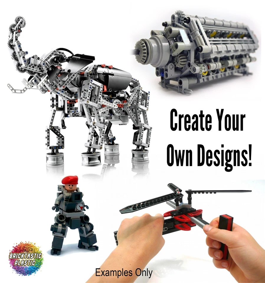 1KG LEGO (x850pc's) 100% TECHNIC BUILDING PACKS - BULK LOT - LEARN BUILD CREATE! - image 3 of 4