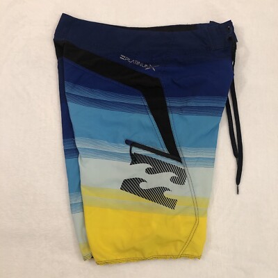 Billabong Zero Gravity Platinum Stretch Parko Swim Trunks Board Shorts Mens 29