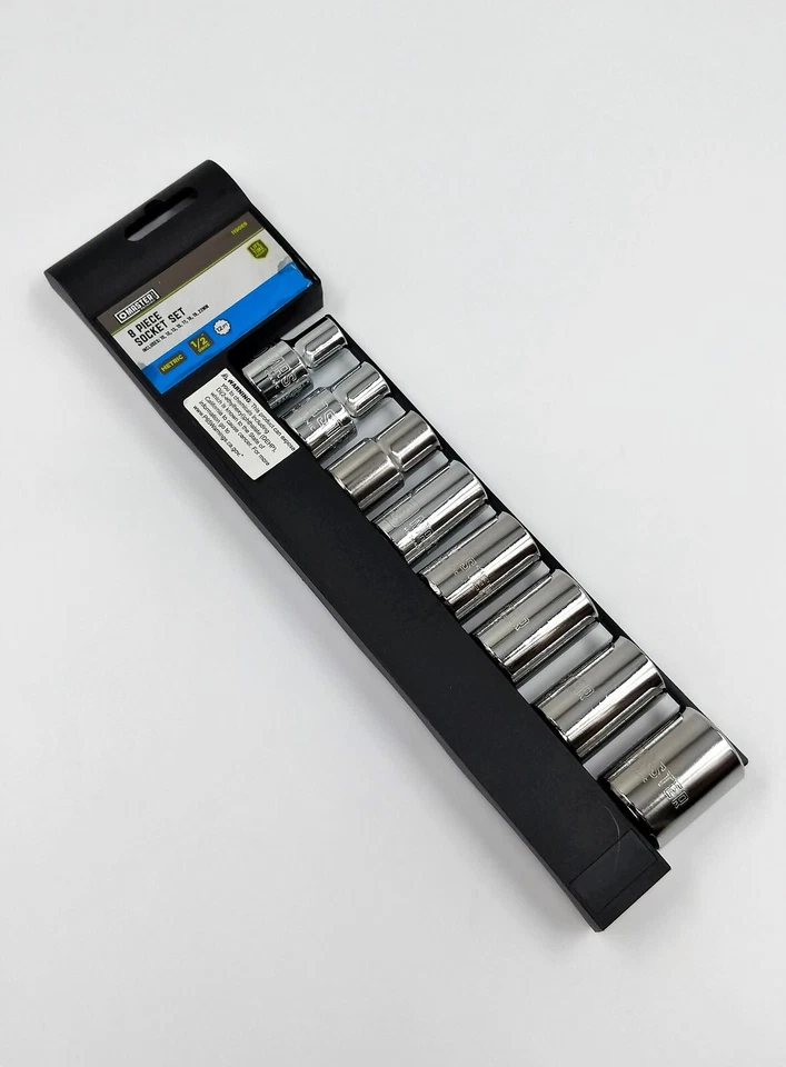 NEW! 8-Piece ½” Drive Metric Socket Set 12 PT, 10mm – 22mm, Master Mechanic - Image 4 of 4