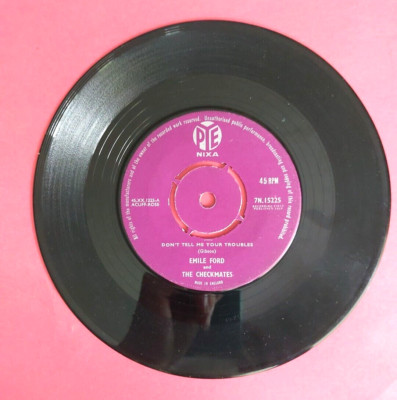 EMILE FORD & THE CHECKMATES - N.15225 - DON'T TELL ME YOUR TROUBLES 1959 (1835)