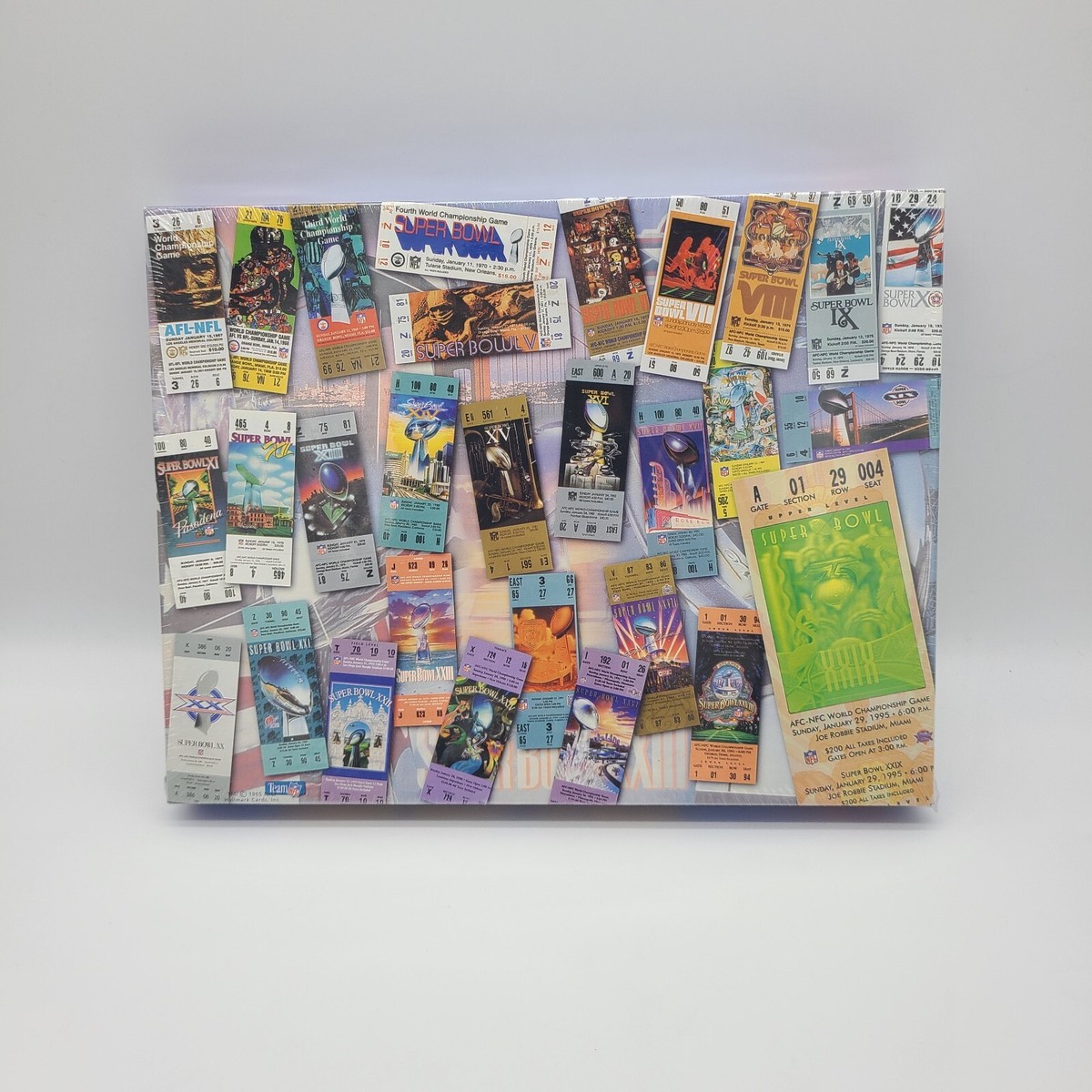 Vintage 1995 Springbok Puzzle Super Bowl Tickets 500 Piece