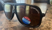 Original 1980's Aviator Champion S 462 Black Frame 100 UV IFR Sunglasses NOS