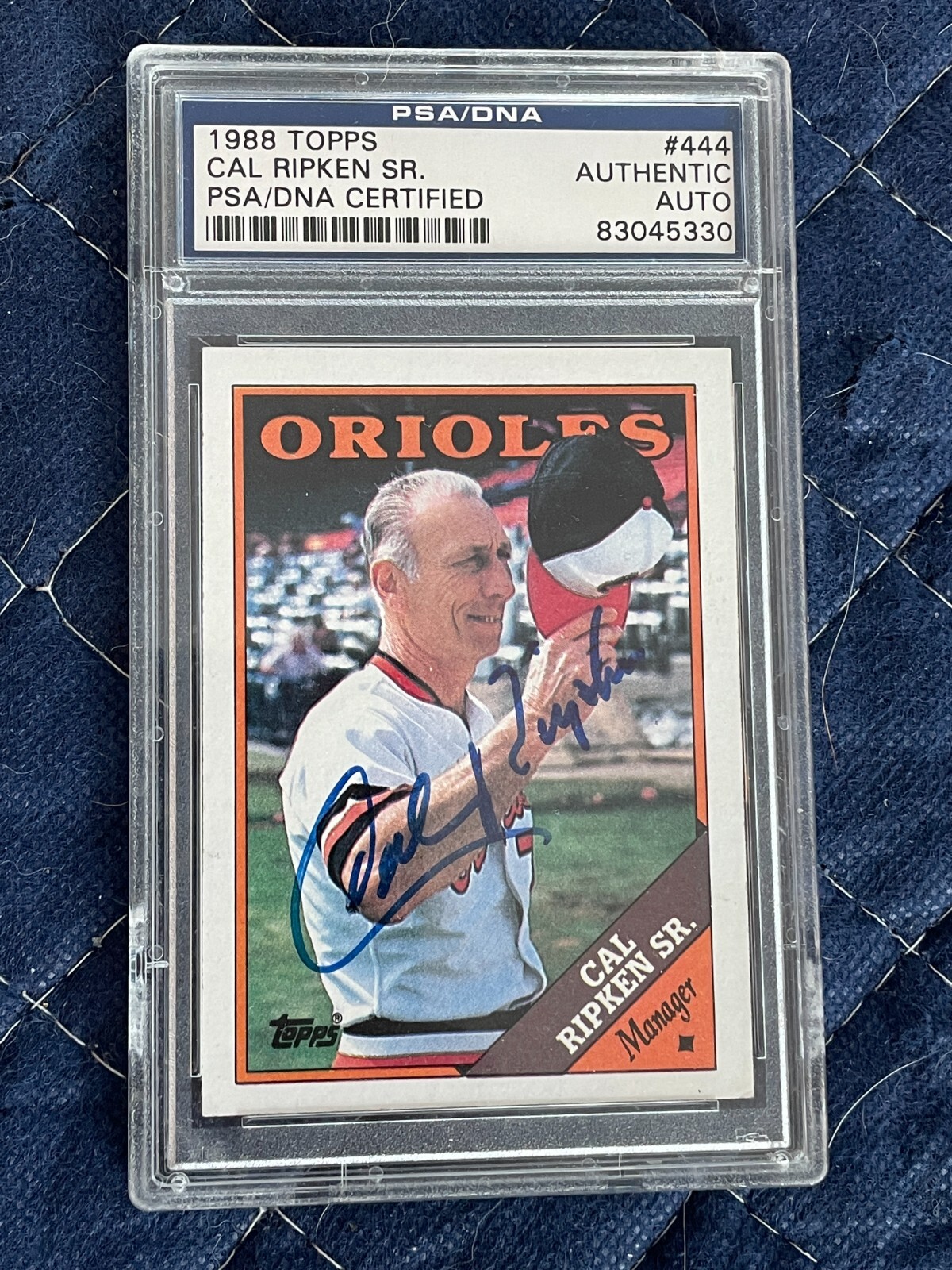 Cal Ripken PSA DNA Signed Autographed 1988 Topps Card #444 Certified Authentic